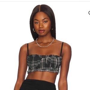Superdown Zelia Bustier Crop Top